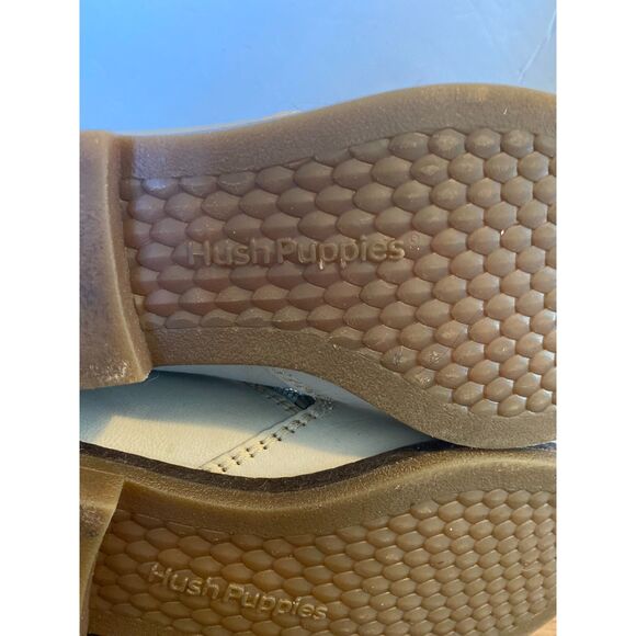 Hush Puppies Leather Side Zipper Botties Women Size 7.5W - Picture 7 of 11